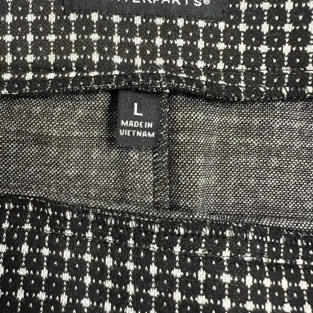 COUNTERPARTS MIDI Fall Women’s Black & White Skirts Size L NWOT